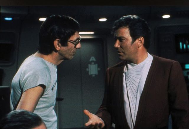 Between Takes on the Set of Star Trek