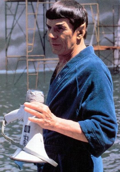 Between Takes on the Set of Star Trek