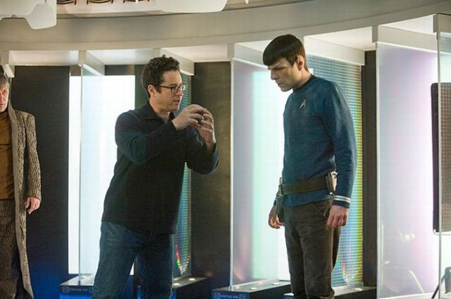 Between Takes on the Set of Star Trek