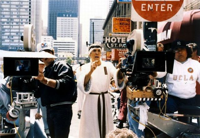 Between Takes on the Set of Star Trek