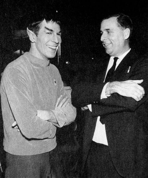 Between Takes on the Set of Star Trek