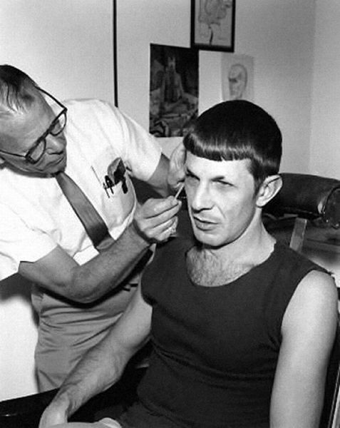 Between Takes on the Set of Star Trek