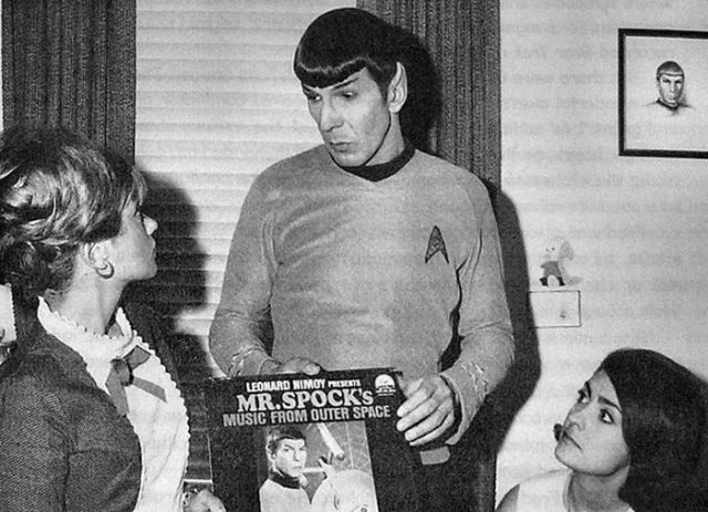 Between Takes on the Set of Star Trek