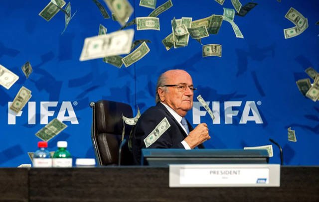 Corrupt FIFA President Gets Owned by a Funny Guy During a Press Conference