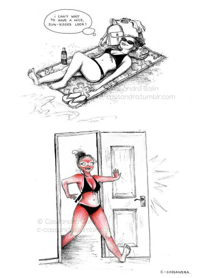 Romanian Artist Illustrates The Everyday Problems That Women Experience