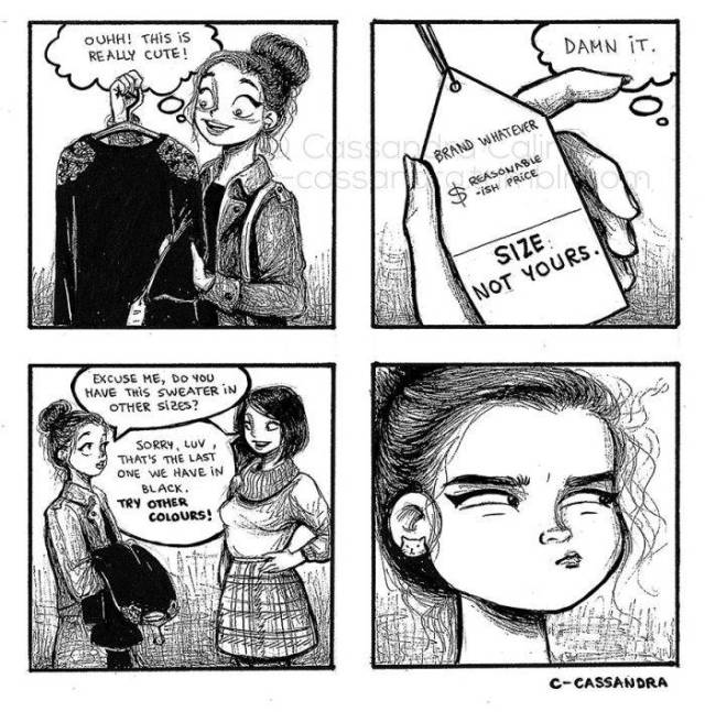 Romanian Artist Illustrates The Everyday Problems That Women Experience