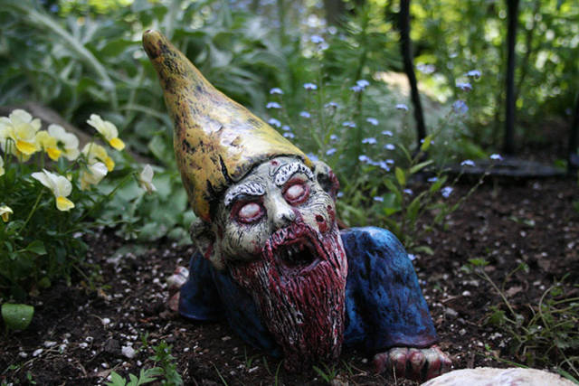 Spice Up Your Garden By Putting There Some Zombie Gnomes