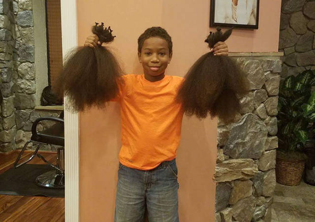 Little Boy Grows His Hair For 2 Years To Donate It