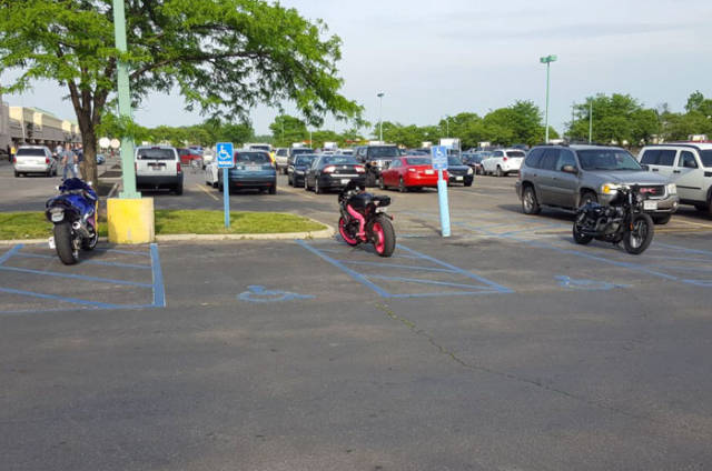 Never Ever Park In Handicap Spot. They’re Called So For A Reason