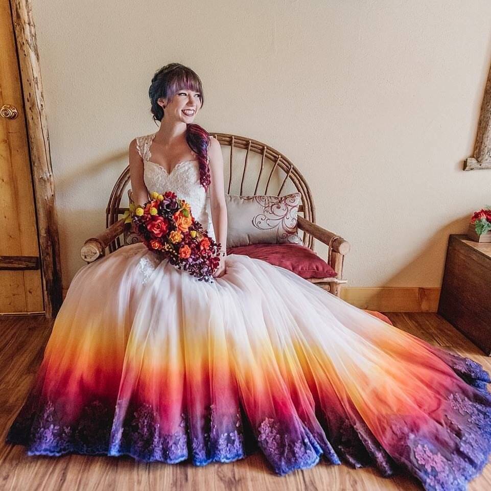 Pin by Dave Lord Photography on dress | Dip dye wedding dress, Tie dye
