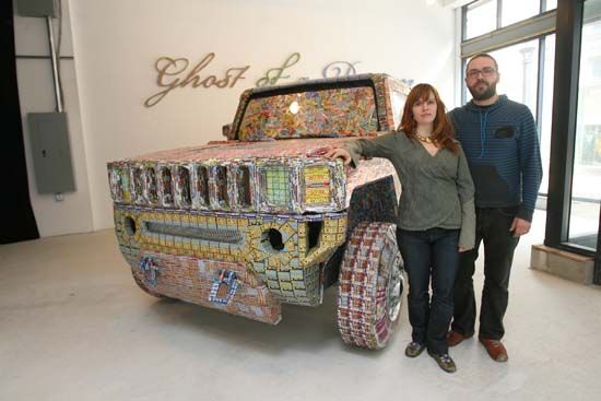 This Hummer is built from $35,000 losing lottery tickets (9 photos)