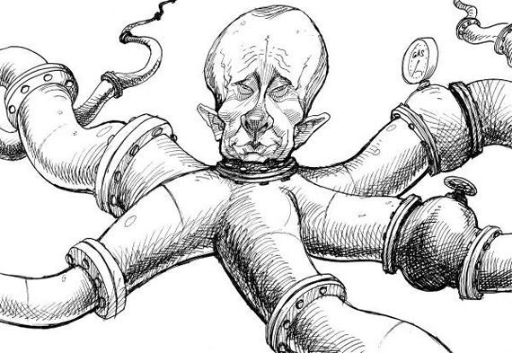Gas crisis through the eyes of Europeen caricaturists (13 photos)