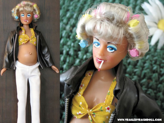 Trash barbie doll white PopGive: Pregnant