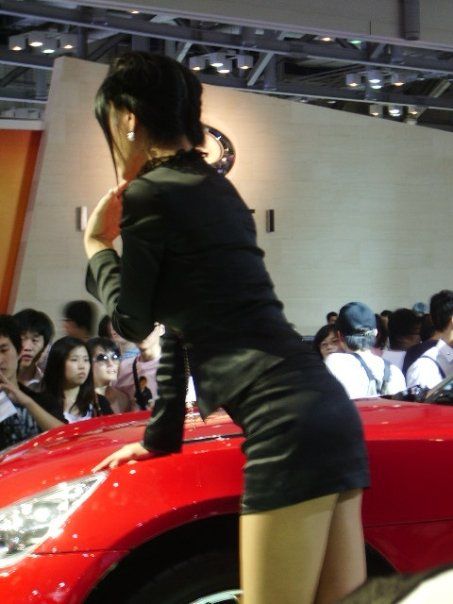 Girls from Korean auto shows (16 photos)
