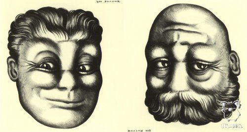 Upside down faces (9 photos)