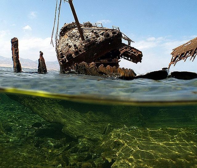 Half-underwater photos. Very beautiful (13 photos)