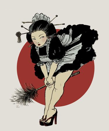 Yuko Shimizu - Letters of desire. A little bit strange illustrations (23 photos)
