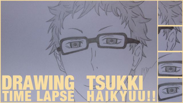 Drawing Time Lapse: Kei "Tsukki" Tsukishima (Haikyuu!!)