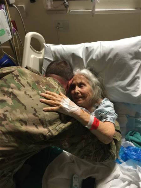 Soldiers Show Their Love and Affection for the “Hug Lady” in Her Time of Need