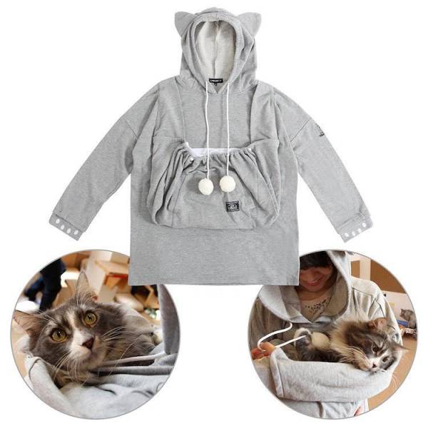 If You Have A Kitty Then This Cat-Hoodie Is For You
